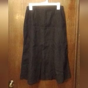 black Linen skirt size 10